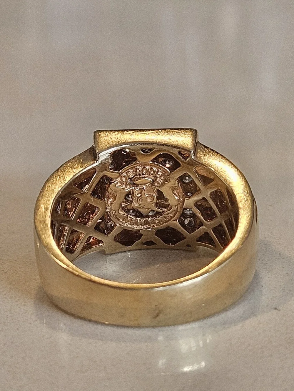 Men's 2.25ct+ Natural Diamond Designer Joe Rodeo SOLID 14k Yellow Gold Ring